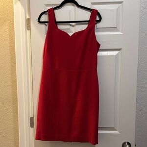 The Limited Red Sheath Dress Sweetheart Neckline Sleeveless